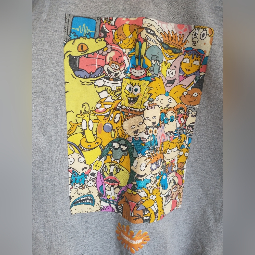Nickelodeon Classic Cartoon long sleeve gray sweatshirt 2XL